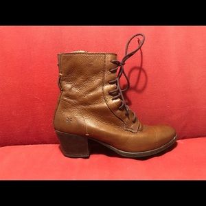 Frye lace up boot